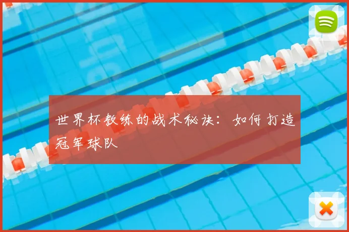 世界杯教练的战术秘诀：如何打造冠军球队